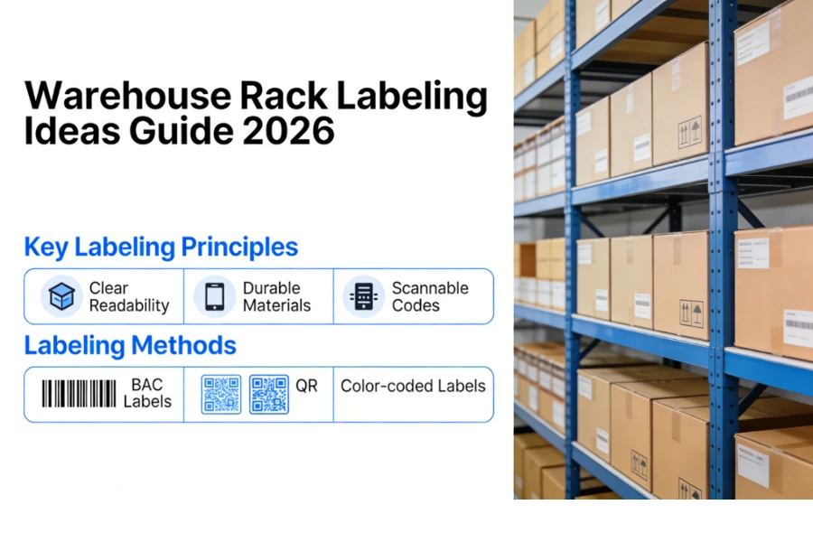 Průvodce nápady na označování skladových regálů 2026