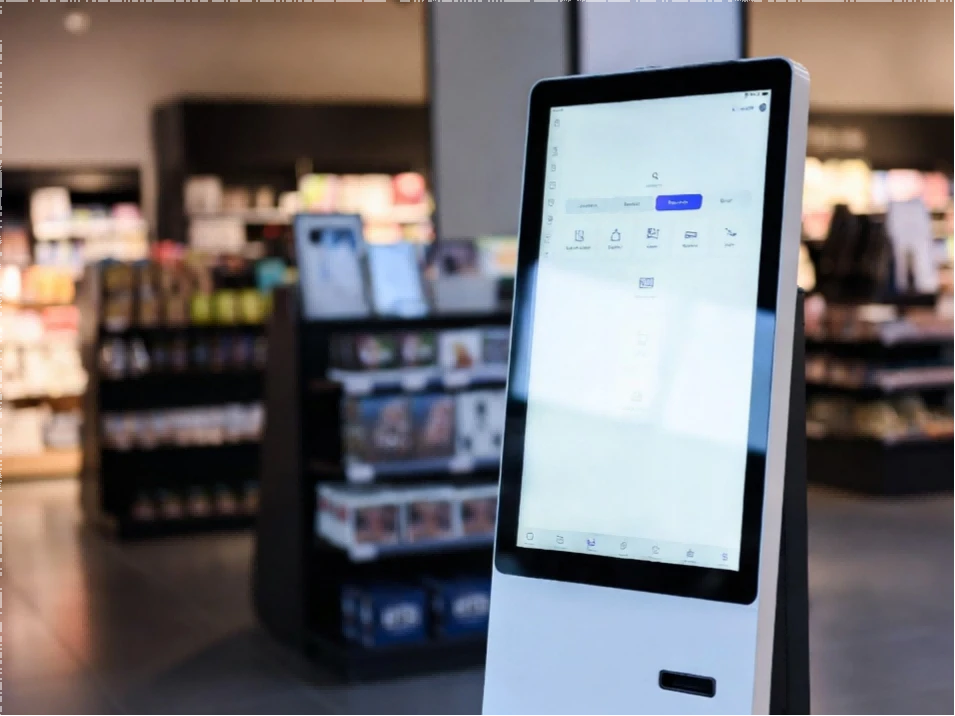 Kiosk s dotykovým monitorem vylepšuje interaktivní nakupování